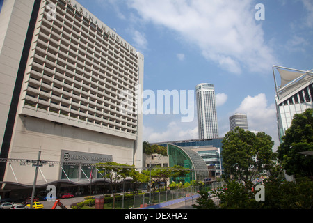 Hotel Parkplatz Bereich Straßen Gastfreundschaft Reiseziel Singapur Asien entspannen genießen Sie Gebäude Wolkenkratzer Besuch Annehmlichkeiten Stockfoto