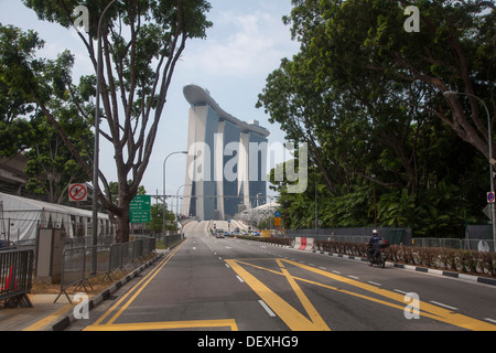 Marina Bay Sands Hotel Singapur Asien drei Türme Bau aufwendige touristischen Ziel teure Unterkunft Gebäude Stockfoto