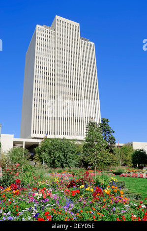 Bürogebäude der LDS Kirche, administrative Gebäude von der Kirche von Jesus Christus von Heiligen, Temple Square Stockfoto