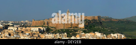 Citadella oder Zitadelle in Zentrum von Victoria, der Hauptstadt von Gozo oder Ir-Rabat Ghawdex, Gozo, Malta, Europa Stockfoto