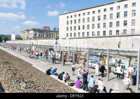 Topographie des Terrors - Berlin und die Berliner Mauer Stockfoto