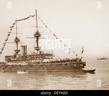 Naval Review Königin Victorias Diamant-Jubiläum im Jahre 1897 in Spithead - der Donnerer Stockfoto