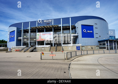 O2 World auf Bahre Gebiet, Hamburg, Deutschland, Europa, O2-World in Bahrenfeld, Deutschland, Europa Stockfoto