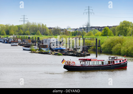 Berliner Ufer und Spree Hafen in Wilhelms Burg, Hamburg, Deutschland, Europa, Berliner Ufer Und Spreehafens in Wilhelmsburg, Deut Stockfoto