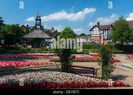 Hall Leys Park, Matlock Derbyshire eine formale viktorianischen Bürgerpark laufen vom Gemeinderat Peak District England Stockfoto