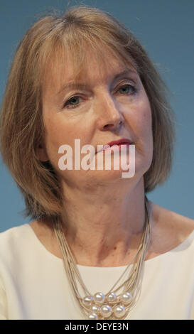 HARRIET HARMAN MP Schatten VIZEPREMIERMINISTER 25. September 2013 BRIGHTON CENTRE BRIGHTON ENGLAND Stockfoto