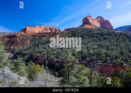 Oak Creek roten Felslandschaft in der Nähe von Sedona in Arizona, USA Stockfoto