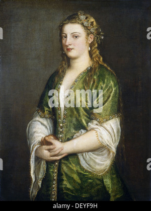 Tiziano Vecellio, genannt Tizian Porträt einer Dame - 1555 - National Gallery of Art - Washington Stockfoto