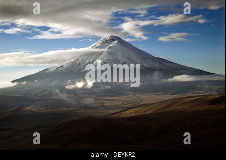 Cotopaxi Vulkan Luftaufnahme Stockfoto