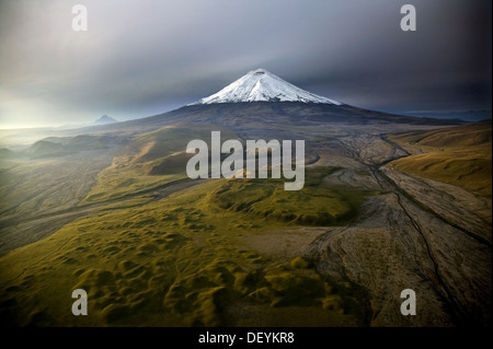 Cotopaxi Vulkan Luftaufnahme Stockfoto