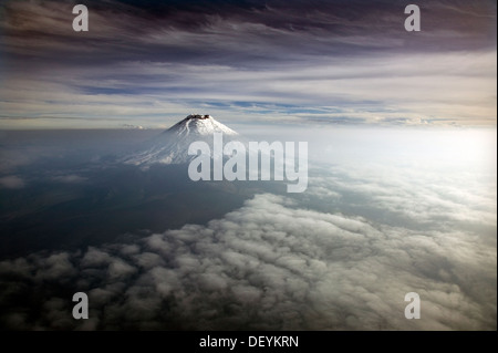 Cotopaxi Vulkan Luftaufnahme Stockfoto