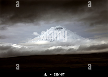 Cotopaxi Vulkan Luftaufnahme Stockfoto