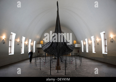 Oseberg-Schiff, Wikingerschiff-Museum, Oslo, Norwegen, Europa Stockfoto