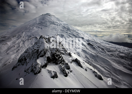 Cotopaxi Vulkan Luftaufnahme Stockfoto