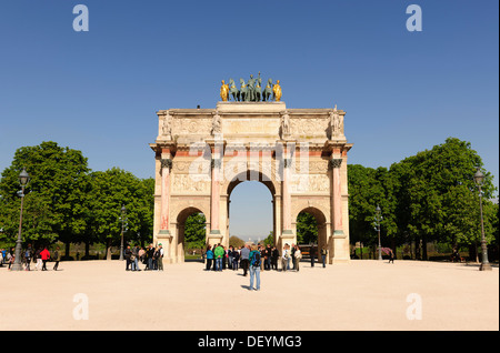 Arc de Triomphe du Carrousel, Paris, Ile de France, Frankreich Stockfoto