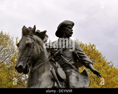 Waco Statue Mann auf Pferd Stockfoto