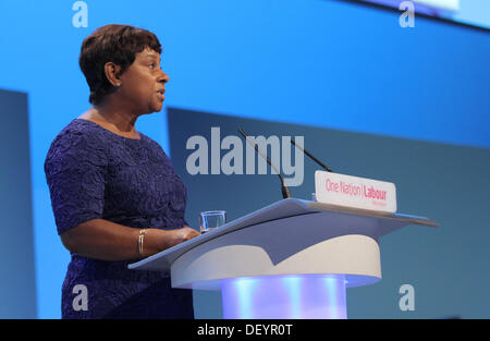 BARONESS DOREEN LAWRENCE LABOUR PARTY-Chef 25. September 2013 BRIGHTON CENTRE BRIGHTON ENGLAND Stockfoto