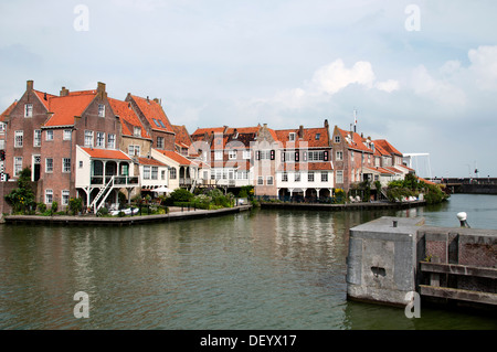 Enkhuizen Niederlande Holland Stadt Port Hafen Stockfoto