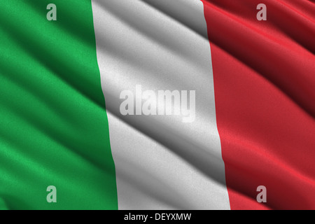 Nationalflagge von Italien Stockfoto