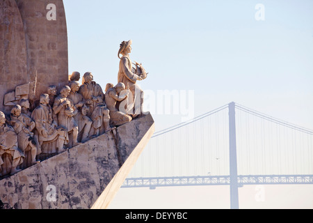 Padrão Dos Descobrimentos, Denkmal der Entdeckungen, Henri zu feiern, der Navigator und dem portugiesischen Zeitalter der Entdeckungen und Stockfoto