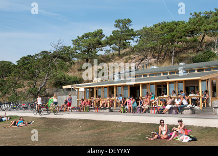 Terschelling De Walvis (Wal) beach Café-Bar-Pub-Restaurant-Niederlande Stockfoto