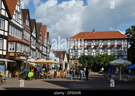 Markt-Platz, Rinteln, Niedersachsen Stockfoto