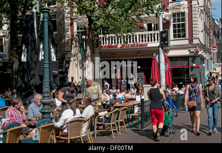 Leidseplein Amsterdam Cafe Restaurant bar Kneipe Niederlande Stockfoto