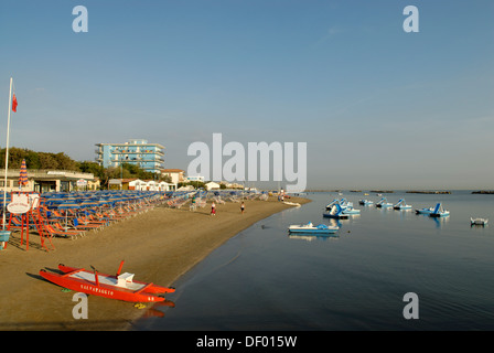 San Mauro al Mare an der Adria, Adria, Emilia Romagna, Itay, Europa Stockfoto