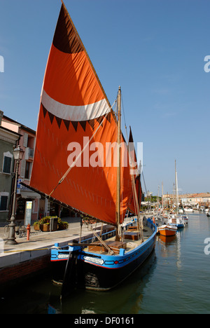 Schifffahrtsmuseum Museo della Marineria im Hafen, Cesenatico an der Adria, Adria, Emilia Romagna, Itay Stockfoto