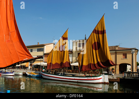 Schifffahrtsmuseum Museo della Marineria im Hafen, Cesenatico an der Adria, Adria, Emilia Romagna, Itay Stockfoto