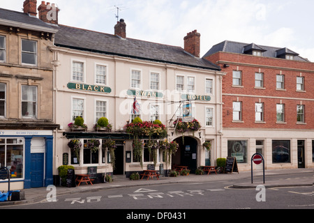 The Black Swan Hotel, Market Place, Devizes, Wiltshire, England, Großbritannien Stockfoto