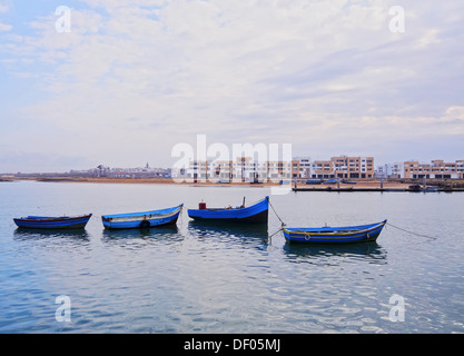 Blick auf die alte Medina von Rabat und Bouregreg River, Marokko, Afrika Stockfoto