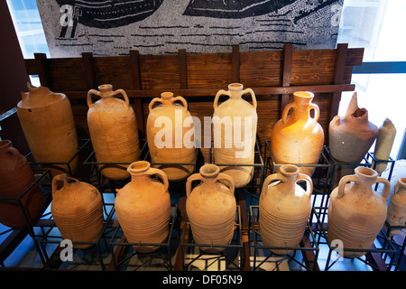 alten Wein Krüge archäologische Museum von Preveza Nikopolis Festland griechische Insel Griechenland Festland griechische Insel Griechenland Stockfoto