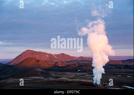 Gut für ein geothermisches Kraftwerk, Krafla Gebiet, Norðurland Eystra, Nord-Ost Region, Island, Europa Stockfoto