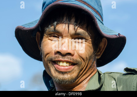 Mann vom Shan oder Thai Yai ethnische Minderheit, Porträt, Soppong oder Pang Mapha Bereich, Nord-Thailand, Thailand, Asien Stockfoto