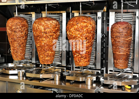 Döner Kebab, Hauptbahnhof, Hamburg Stockfoto