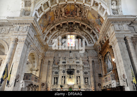 Interieur, Renaissance Wallfahrt Kirche San Biagio, Architekt Antonio da Sangallo, gebaut von 1519-1540, Montepulciano Stockfoto