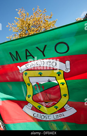 Grafschaft Mayo Gaa Landkreis Flagge Irland Stockfoto