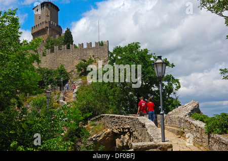 San Marino, Rocca Guaita, Monte Titano, Republik San Marino, Italien Stockfoto