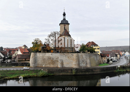 Regiswindis Kirche, Lauffen am Neckar, Baden-Württemberg Stockfoto