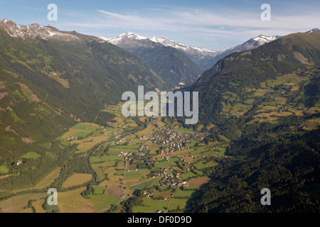 Malta, Mt Hochalmspitze, Luftaufnahme, Hohe Tauern, Kärnten, Österreich, Europa Stockfoto