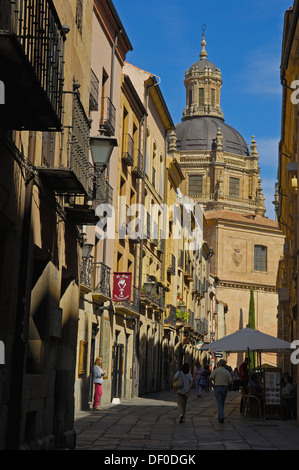 Salamanca, Calle de Los Libreros. Via De La Plata, Libreros Straße, Kastilien-León, Spanien. Stockfoto