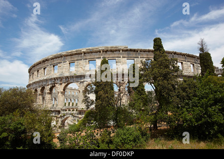 Amphitheater, Arena in Pula, Pula, Kroatien Stockfoto