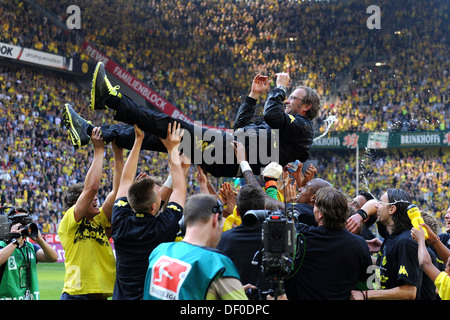 Trainer Juergen Klopp, Borussia Dortmund, deutscher Meister 2011 Stockfoto