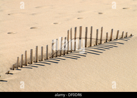 Ein Sand Zaun in Chatham, Ost Küste von Cape Cod, Massachusetts, USA Stockfoto