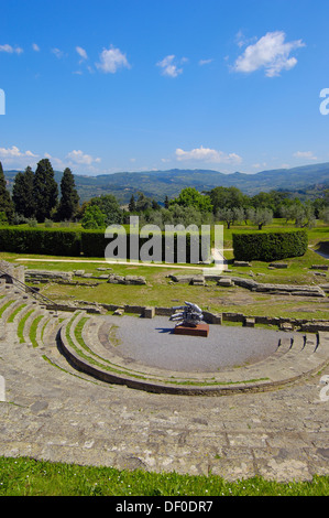 Fiesole, Römisches Theater, Florenz Provinz, Toskana, Italien, Europa Stockfoto