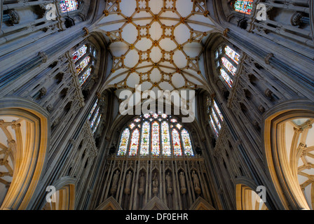Interieur, Wells Cathedral, Wells, Somerset, England, Vereinigtes Königreich, Europa Stockfoto