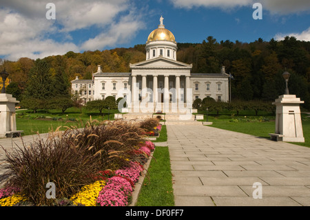 Vereinigte Staaten von Amerika, USA, Neuengland, Vermont, Montpelier, State Capitol Building Stockfoto