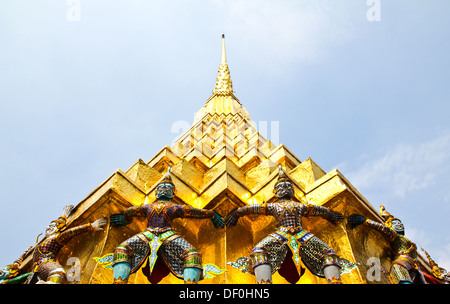 Hüterin der Wat Pra KEO Grand Palace, Bangkok, Thailand. Stockfoto