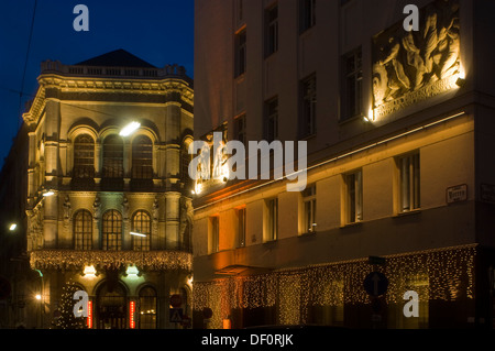 Österreich, Wien 1, Cafe Central Im Palais Ferstel, Herrengasse 14, Rechts Das Hotel SAS Radisson Style Stockfoto